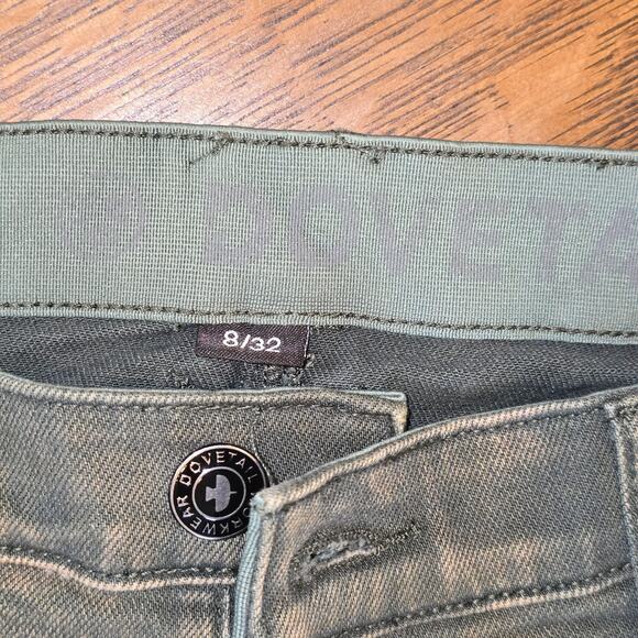 Dovetail Workwear Britt Utility Pants Women’s 8 Moss Green Double Knee Carpenter - Picture 4 of 13